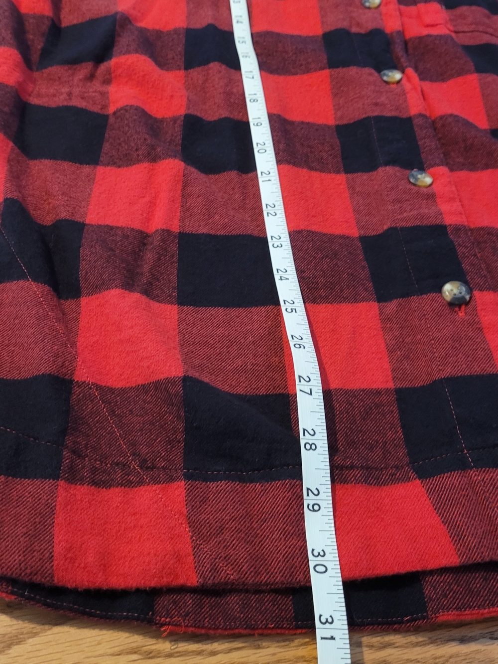 Columbia Women's Red and Black Buffalo Plaid Button-Down Shirt - Picture 5 of 10